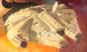 The Millennium Falcon, in which Lando Calrissian traveled to Oseon 5792