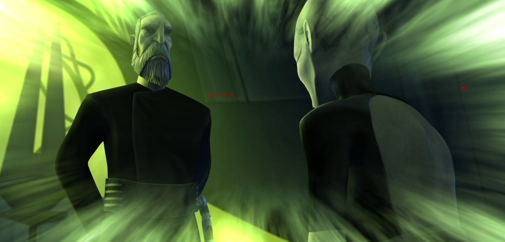 Darth Tyranus, although still apprenticed to Sidious, trained Asajj Ventress in the ways of the dark side.