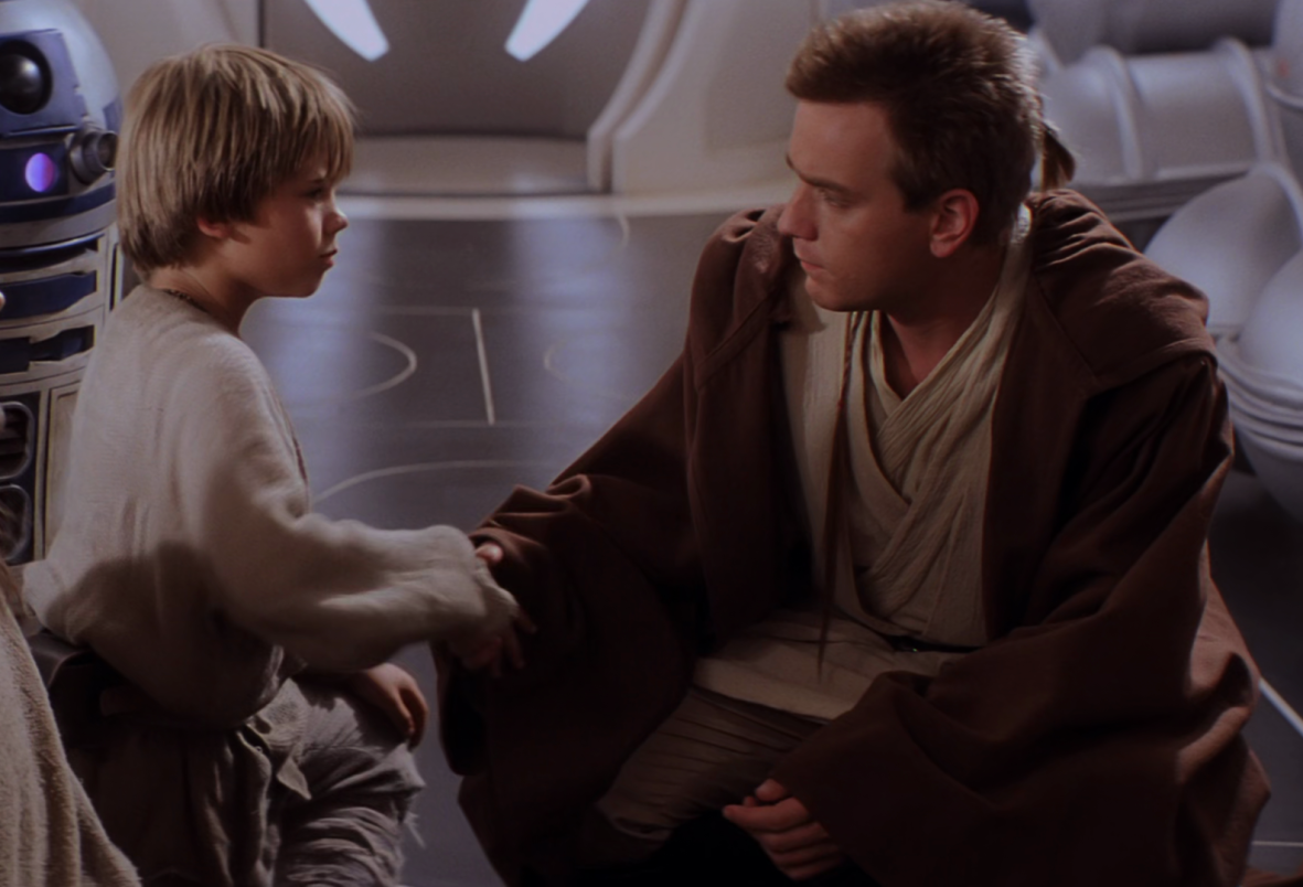 Kenobi meets Anakin Skywalker.