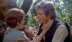 Han and Leia on Endor