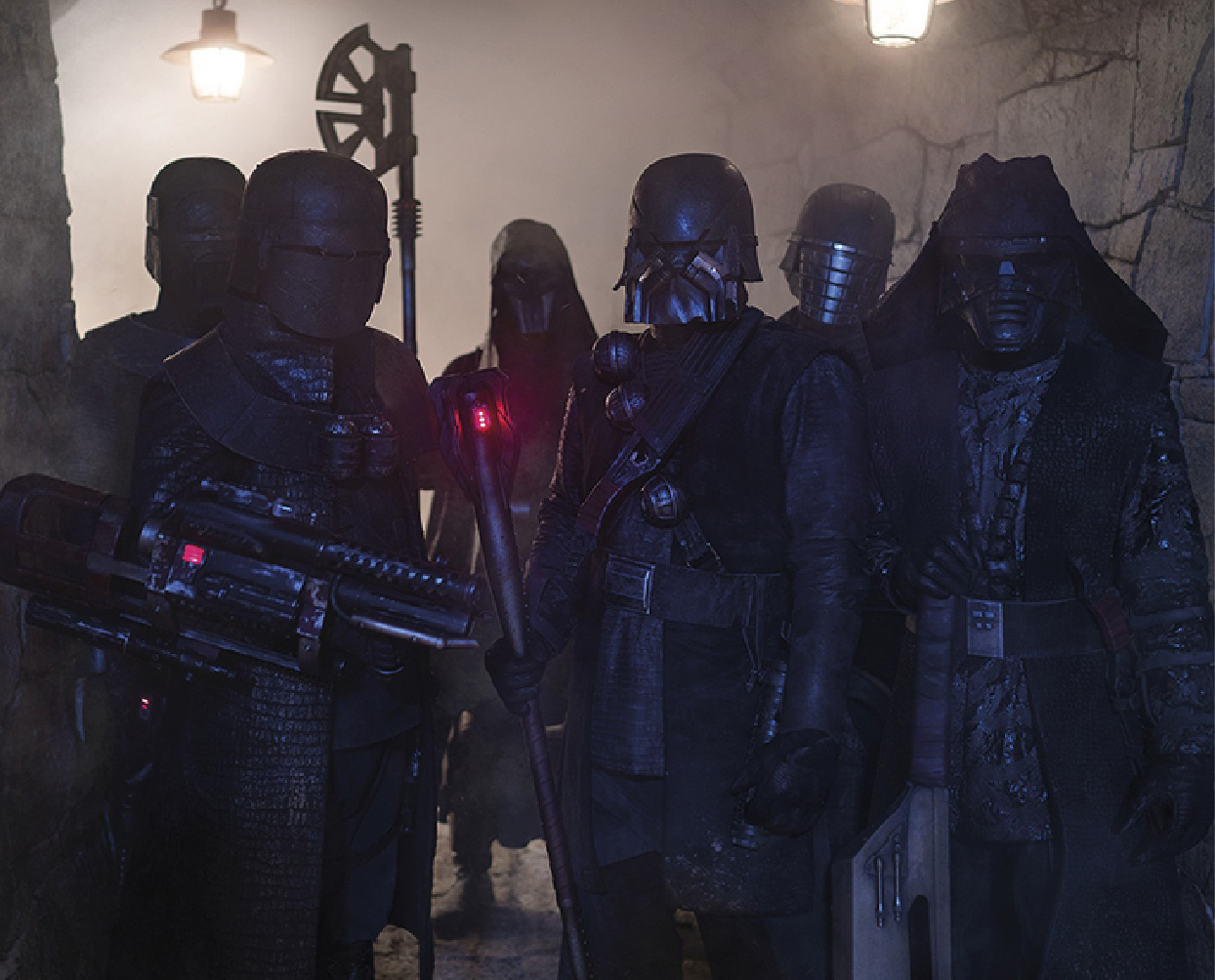 The Knights of Ren wore masks and battle helms, equating anonymity with intimidation.