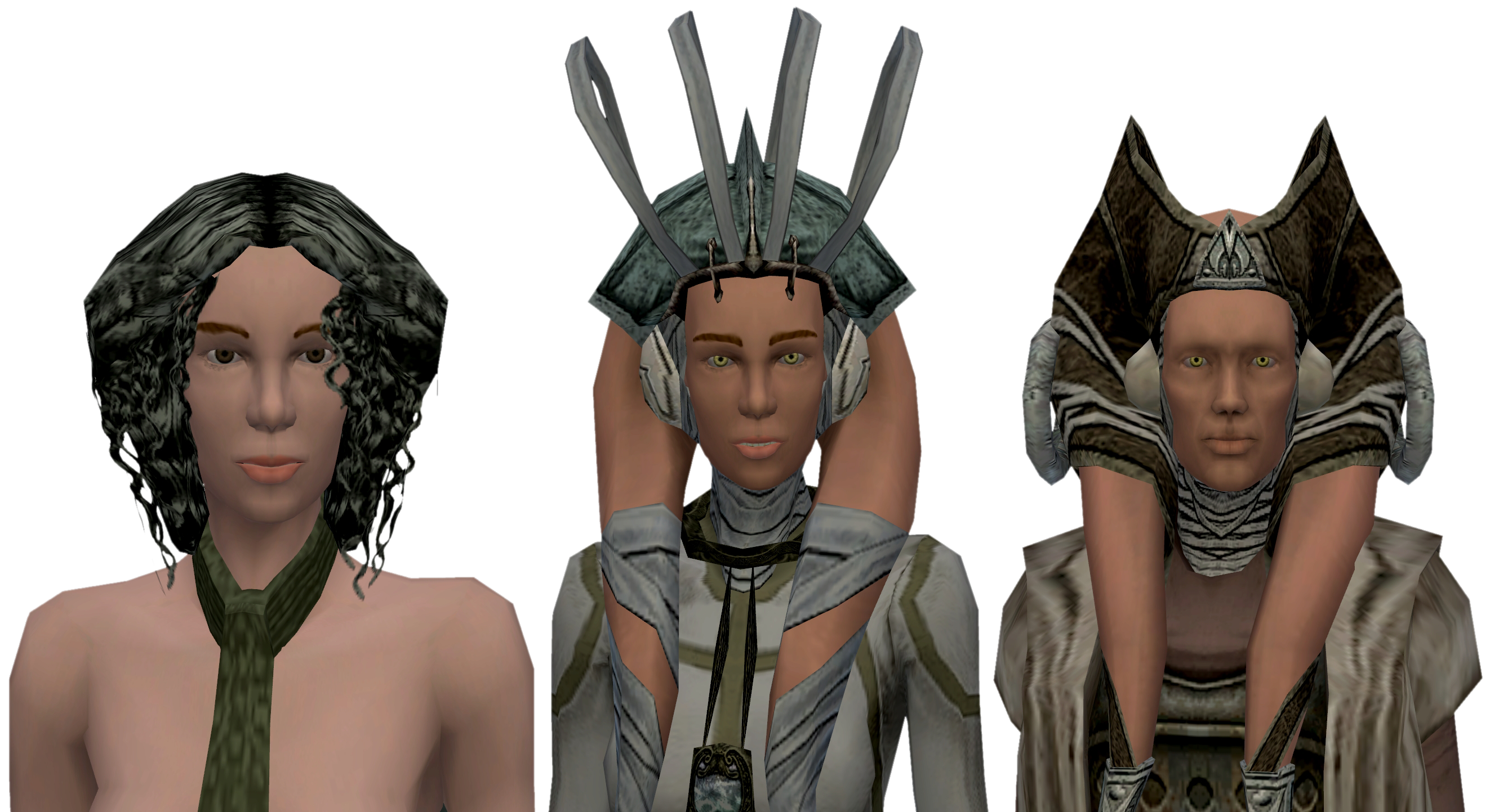 Randomly generated depictions of Talia Reede, including one male depiction deemed non-canon in Legends