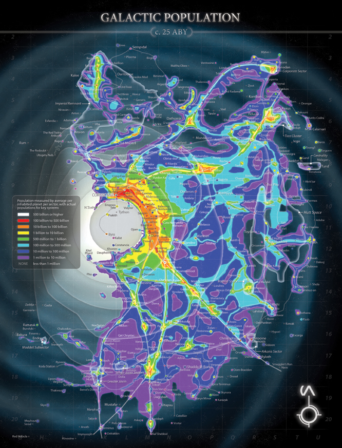 Galactic Population map