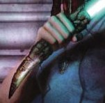 Tenel Ka's unique lightsaber hilt.