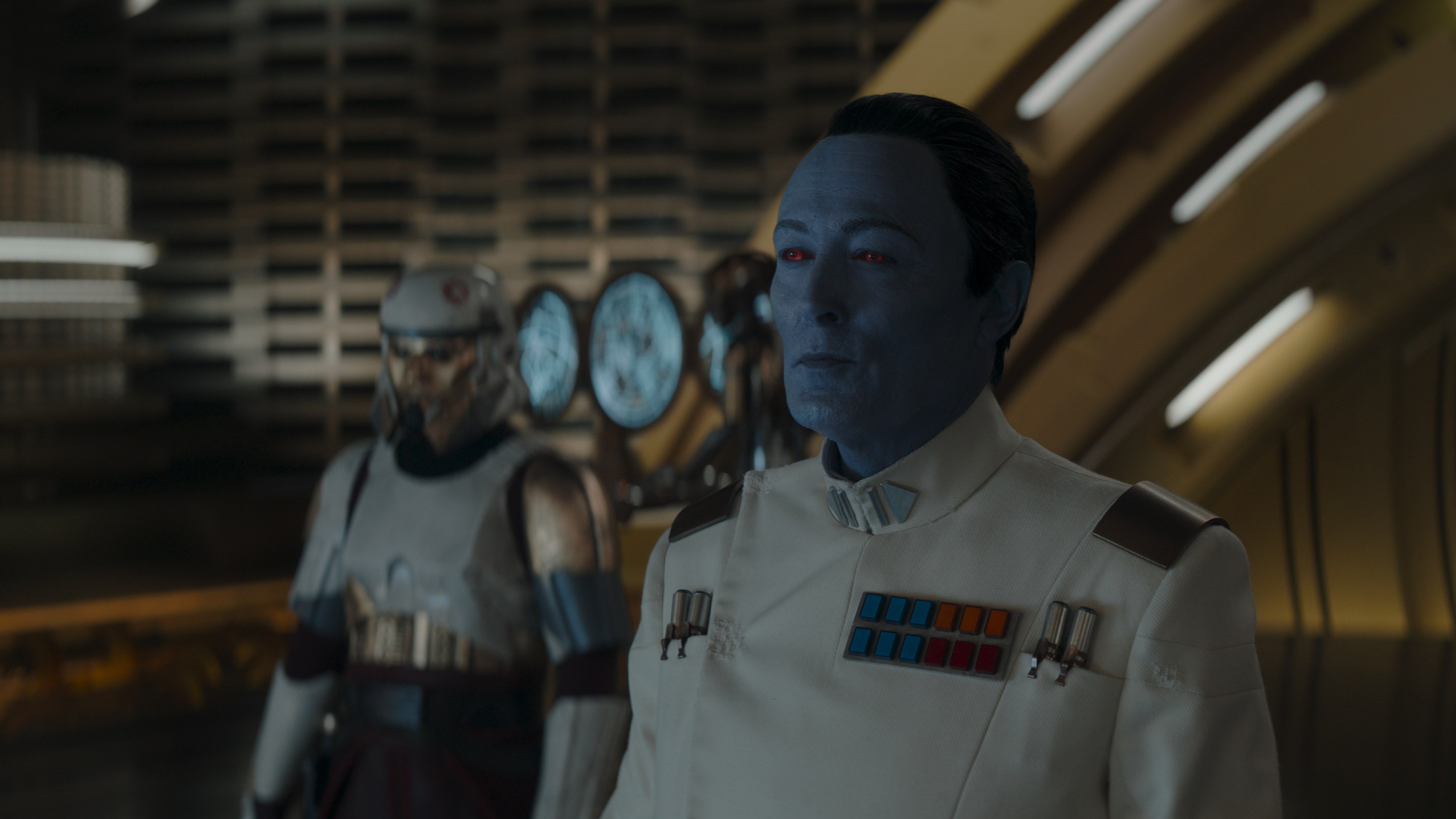 Enoch stood beside Thrawn as the Imperial leader returned to the known galaxy aboard the Eye of Sion.