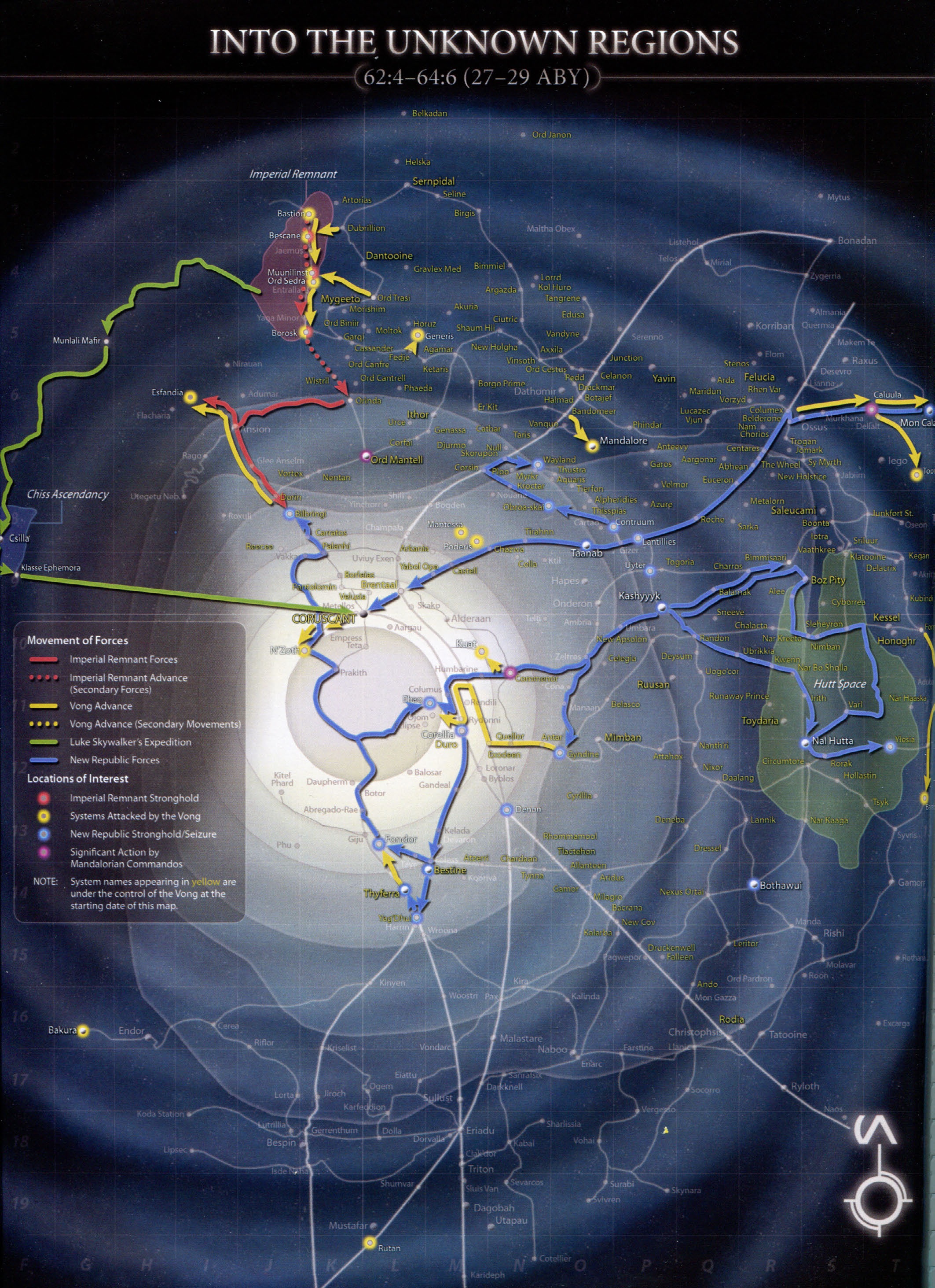 The war from the Battle of Borleias to the recapture of Coruscant