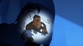 Chewbacca captured by a wampa