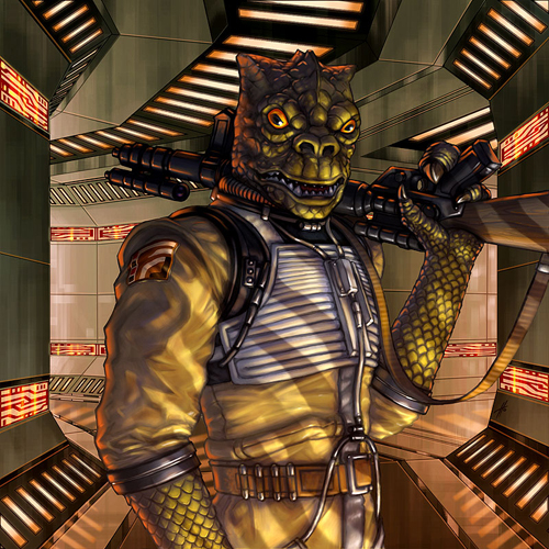 Bossk set up an ambush for Calrissian.