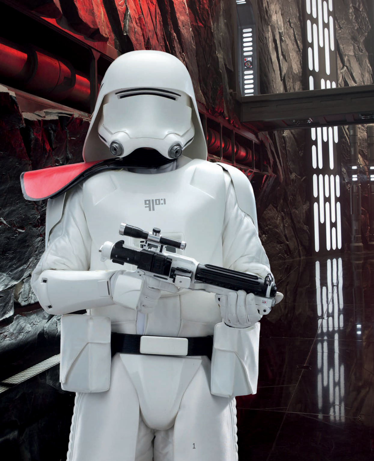 A snowtrooper officer in Starkiller Base