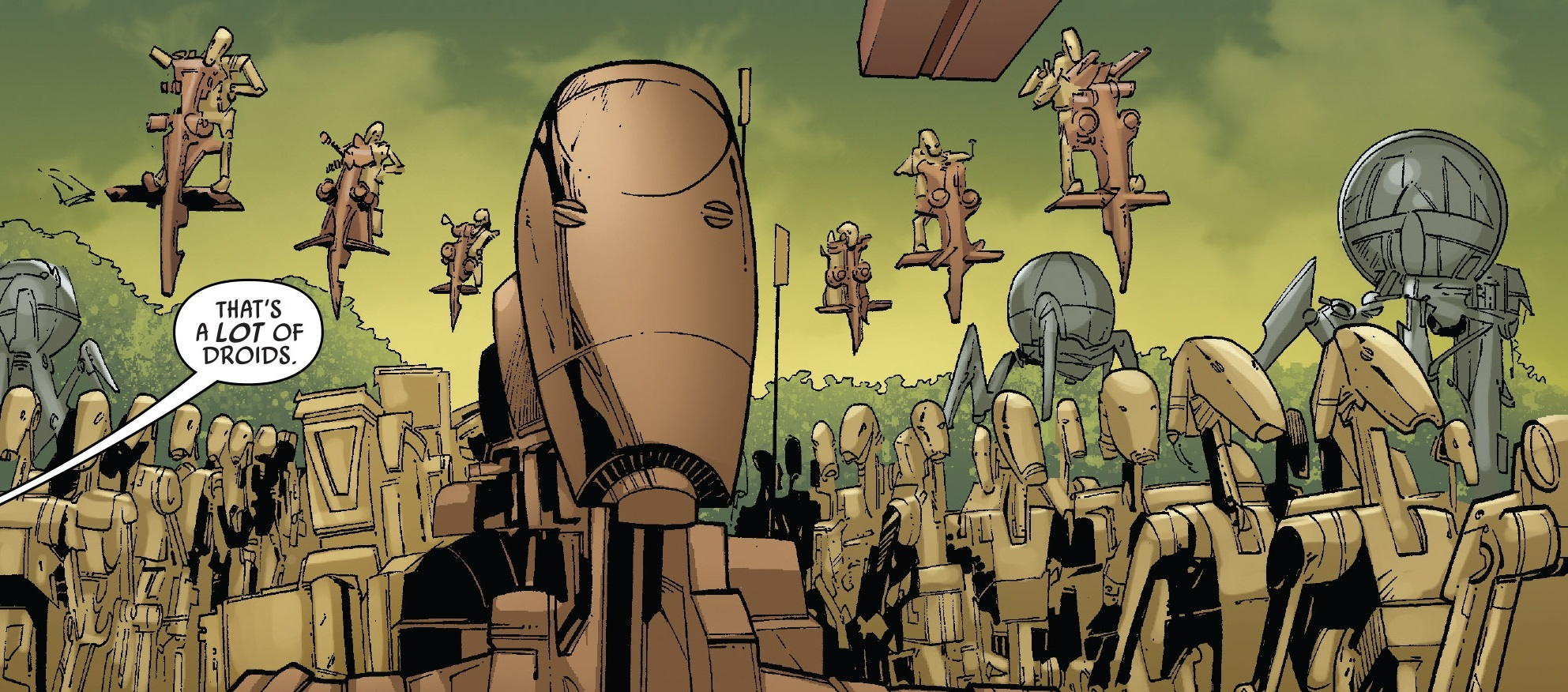 Hissrich droid army appearance in Common Appearance