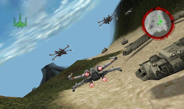 Rogue Squadron engages Imperial forces.