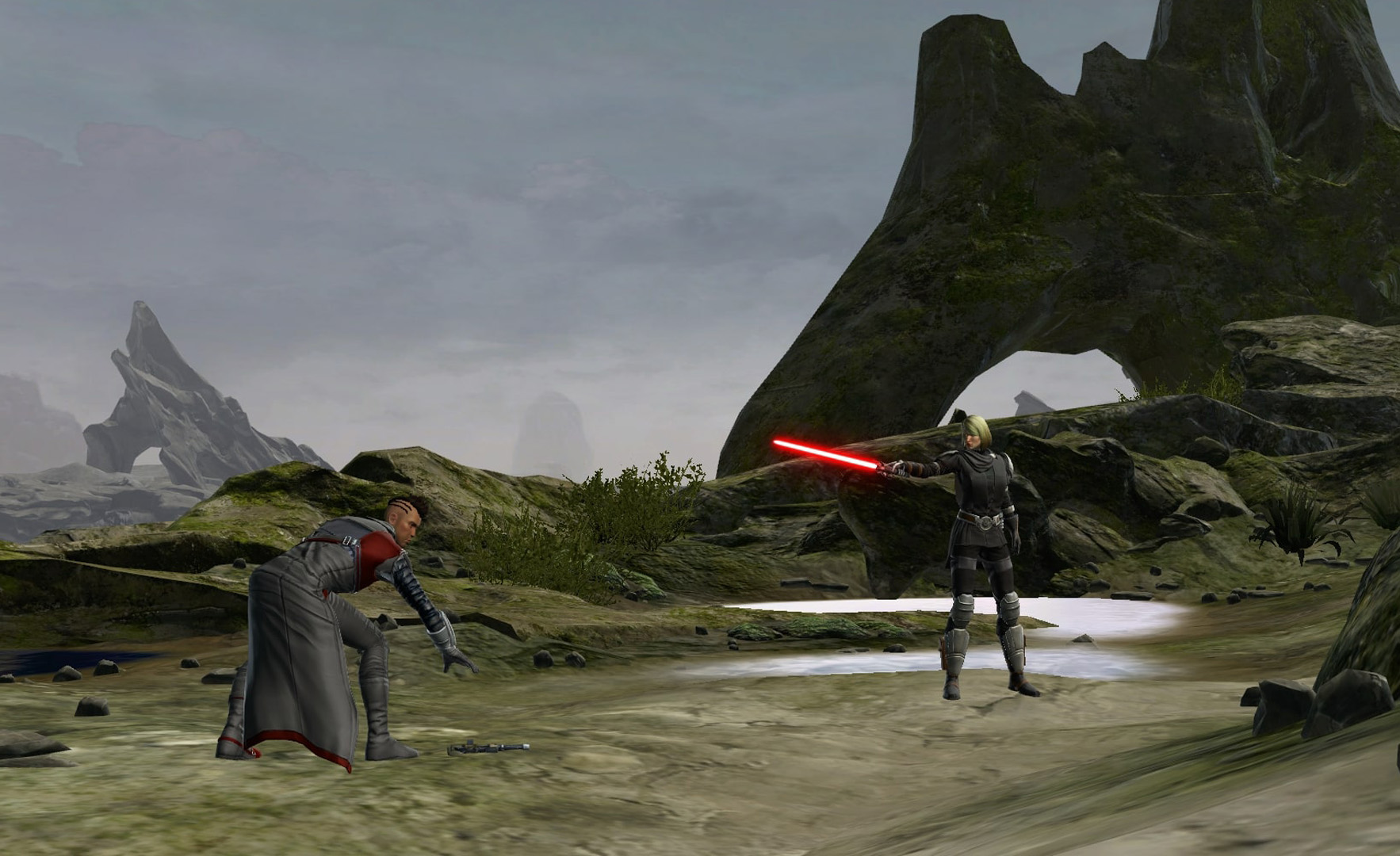 Theron Shan surrenders to Lana Beniko and the Commander.