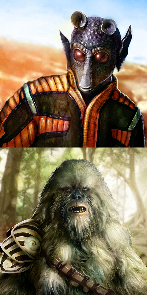 New Rodian and Wookiee avatar species