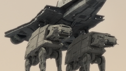 Gozanti with AT-ATs