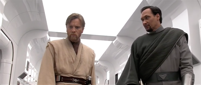 Kenobi and Bail Organa discussing with Yoda.