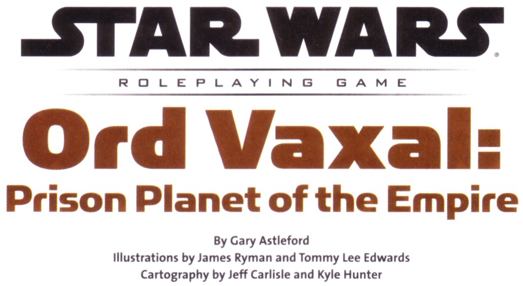 Ord Vaxal: Prison Planet of the Empire appearance in Common Appearance