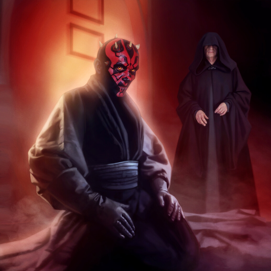 Darth Maul was trained by Sidious, who killed his own master.