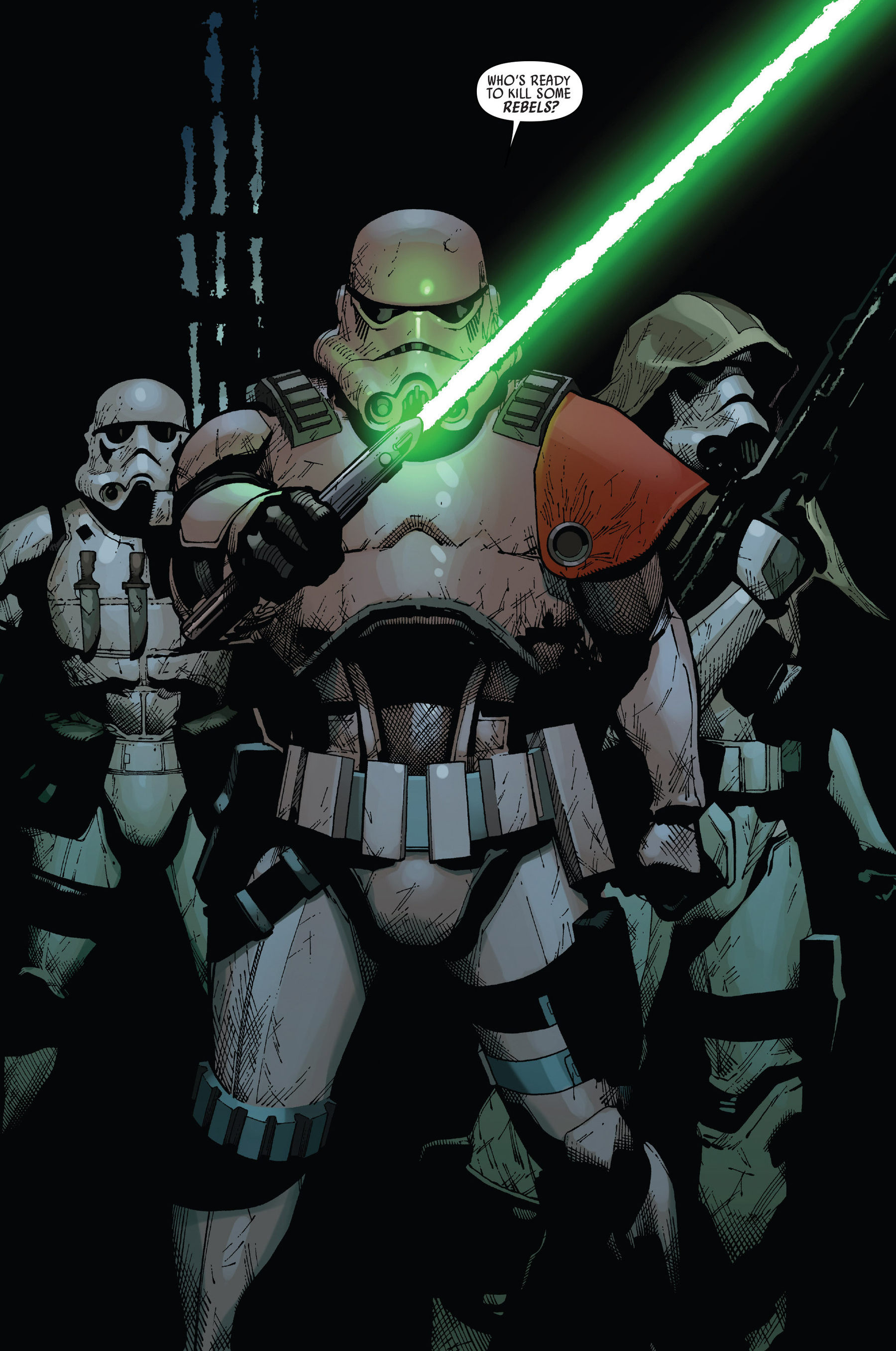 Kreel leading the elite stormtrooper group known as Task Force 99