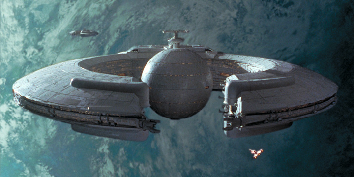 The Trade Federation stationed a battle fleet around Naboo, led by the flagship Saak'ak.