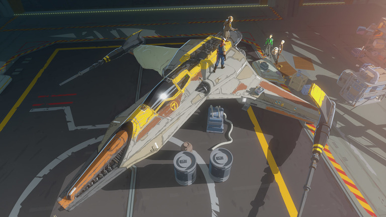 Jace Rucklin's hangar was large enough to store a starfighter.