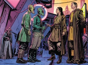 Khaat Qiyn and Bairdon Jace on Coruscant