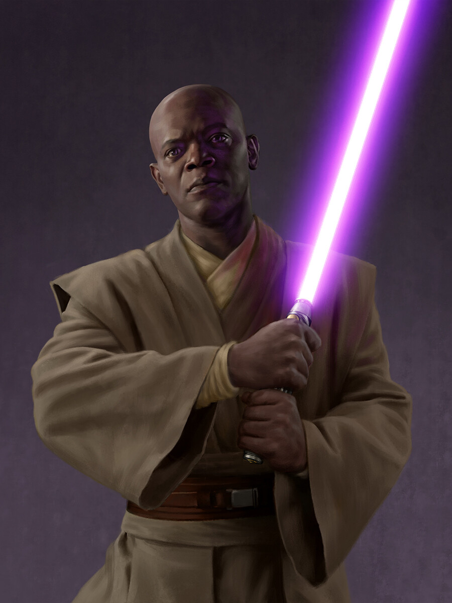 Adi Gallia and Mace Windu (pictured) gave Iskat Akaris her position as a youngling instructor.