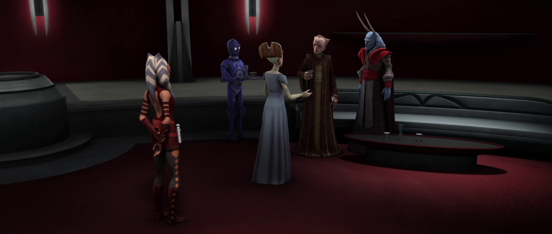 Padmé informs the Chancellor of the proposed peace accord.