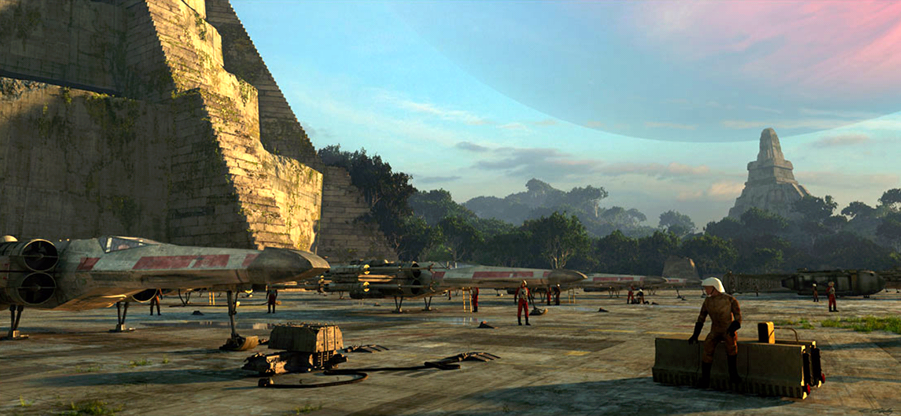 The Rebel attack that destroyed the Imperial Death Star was launched from the Great Temple on Yavin 4.