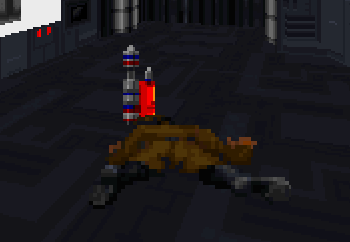 Major Horst dropped his key after being killed by Kyle Katarn.