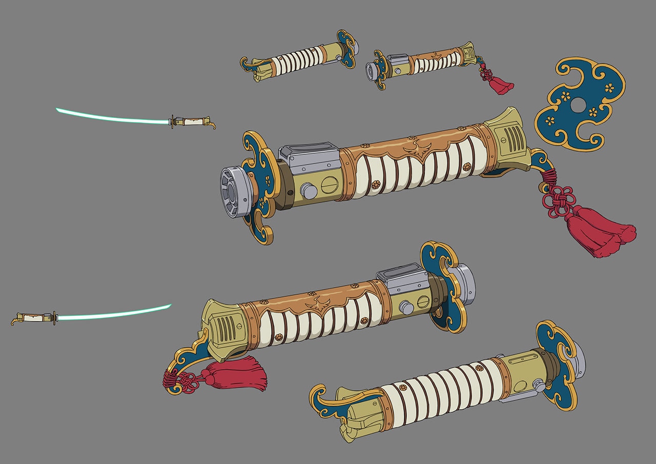 Concept art for the lightsaber from Geno Studio