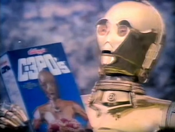 Kellogg's C-3PO's cereal commercial 2 appearance in Common Appearance