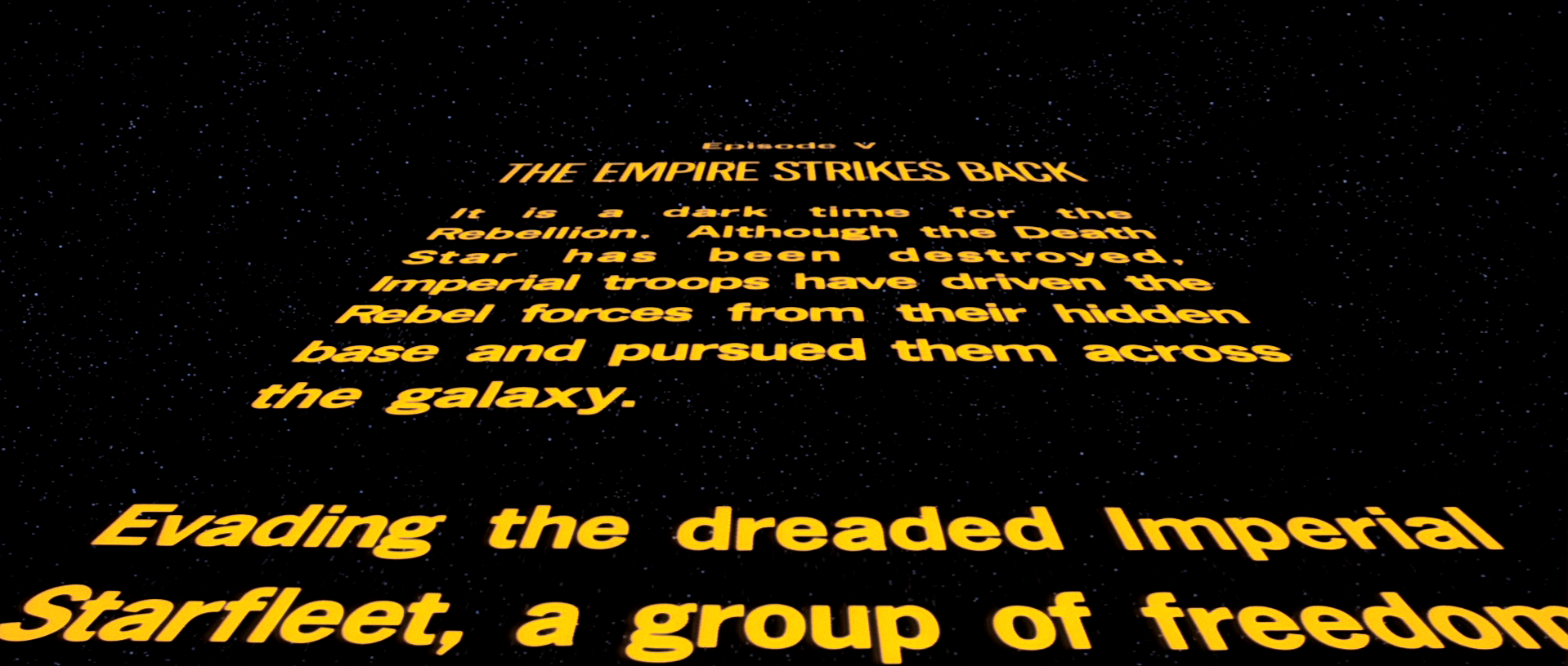 all star wars intro text