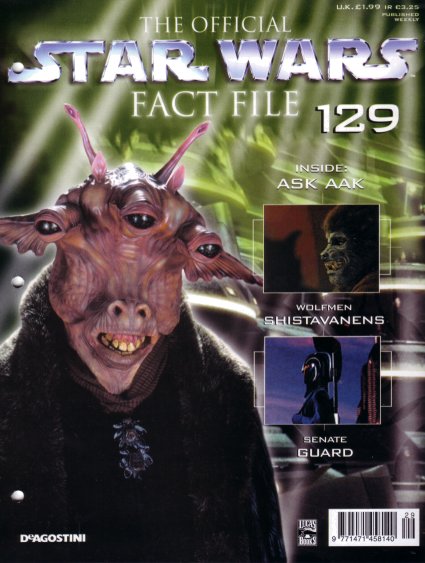 The Official Star Wars Fact File 129 appearance 