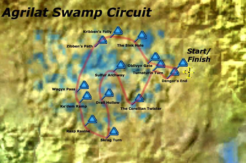 A map of the circuit