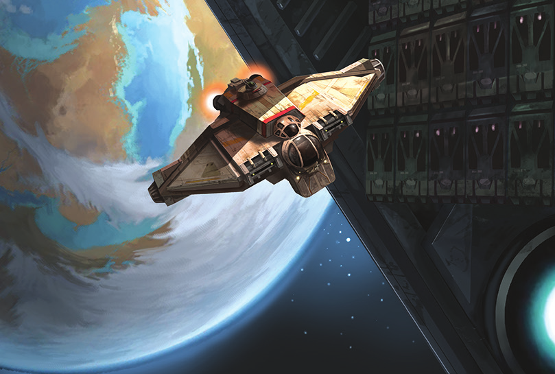 The Ghost bypassed the Lothal blockade latched to an Imperial cargo ship.