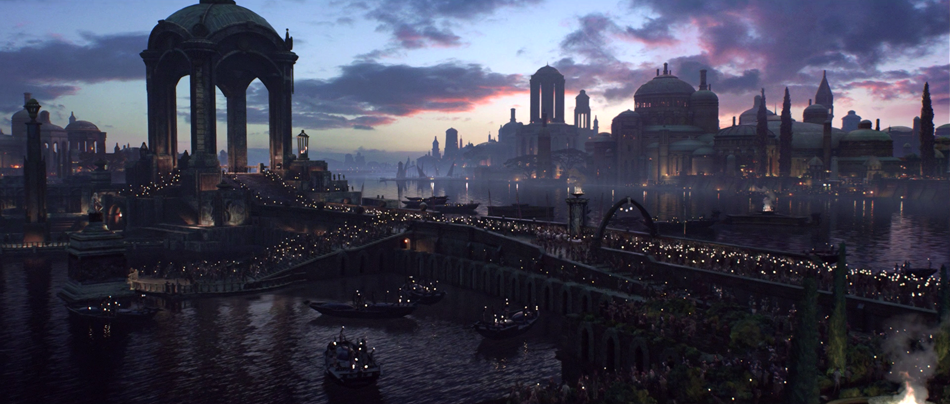 Naboo was in a state of mourning for Padmé Amidala, who died following the rise of the Galactic Empire.