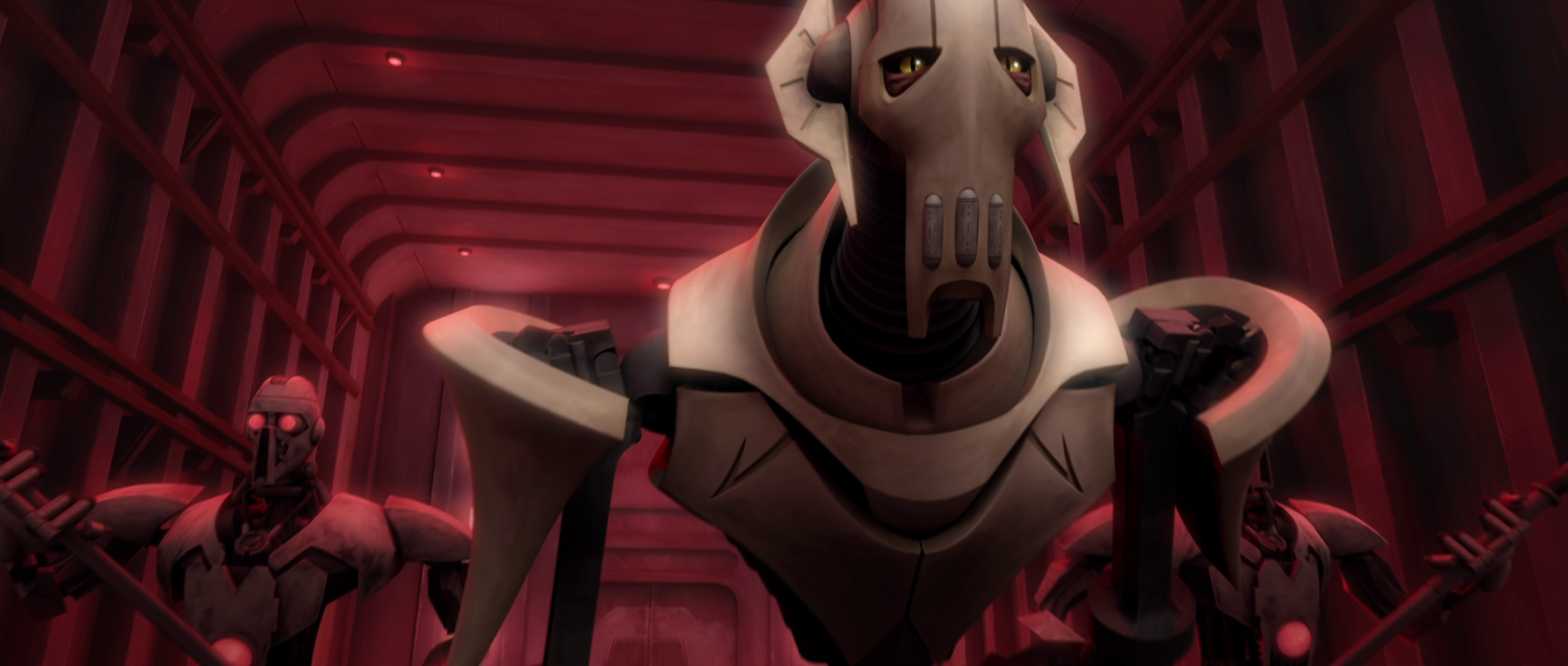 Grievous with two of his bodyguards on Florrum, right before the battle