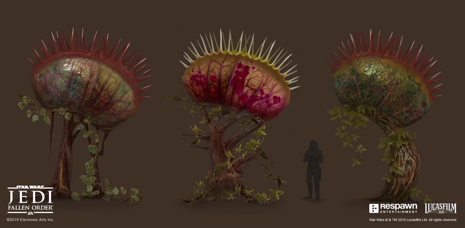 Concept art of the jaw plant by Amy Fry