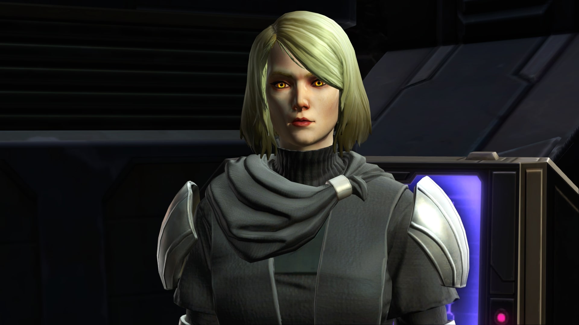 Lana Beniko informs the Commander about the intercepted message.