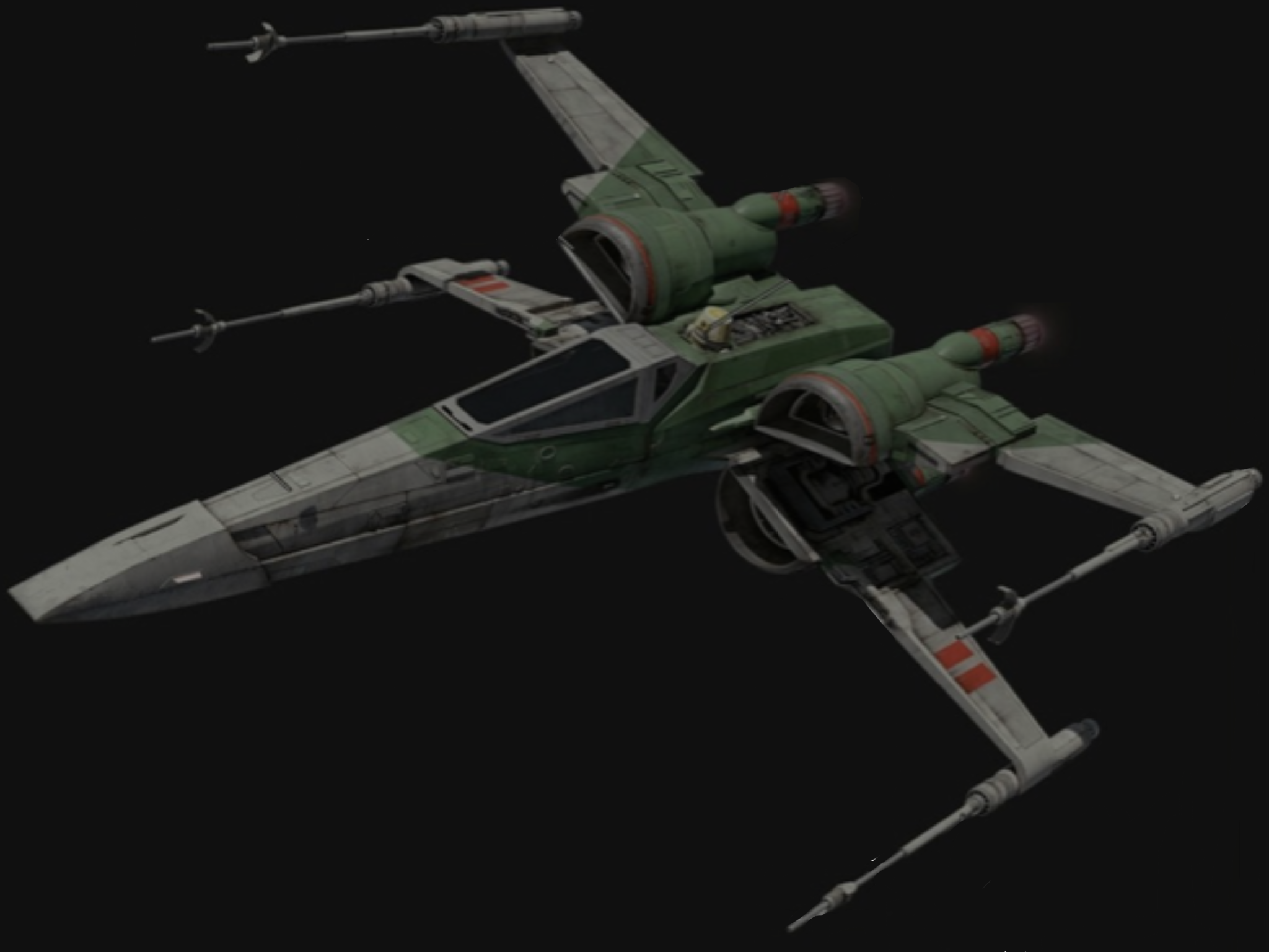 Wexley's T-70 X-wing starfighter