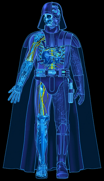 Blueprint of Vader's armor