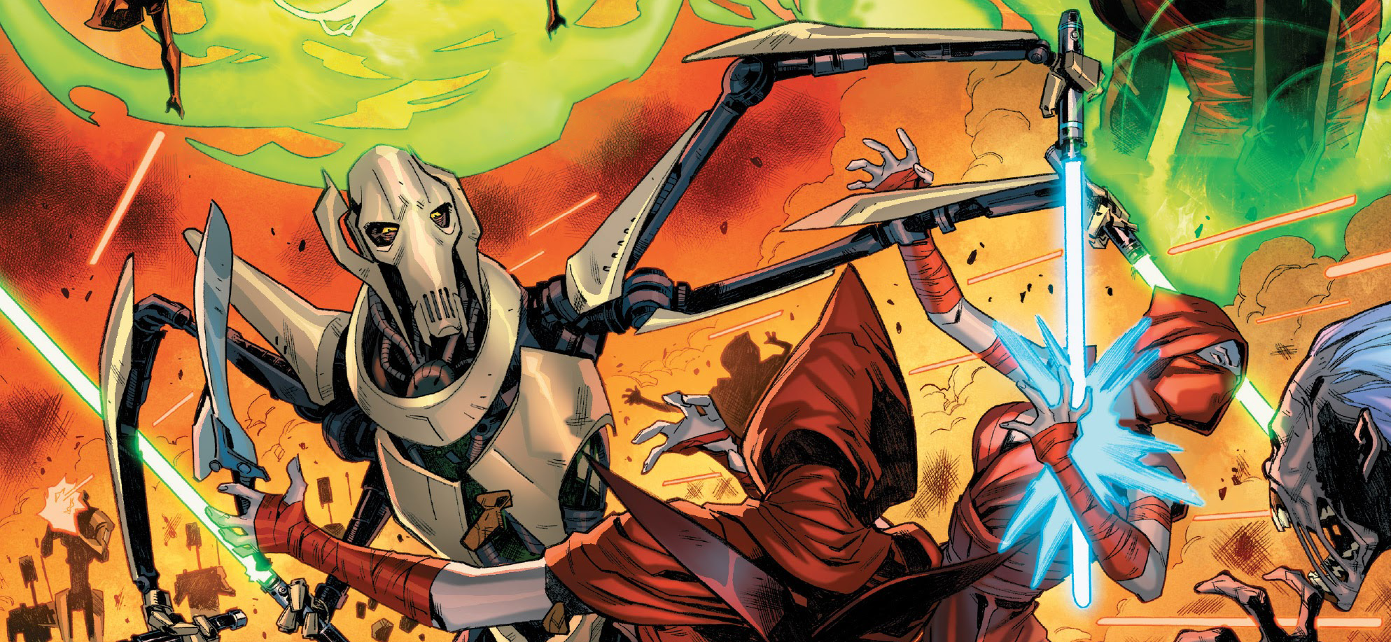 General Grievous was a ruthless warrior who waged and led campaigns of destruction and devastation.