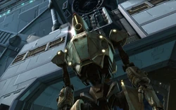 The Commander pilots a colossus droid.