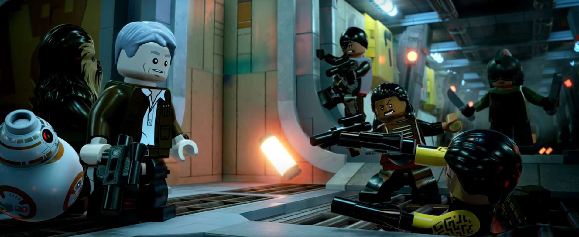 Tolomar Reez (right) wields two knives in LEGO Star Wars: The Skywalker Saga.