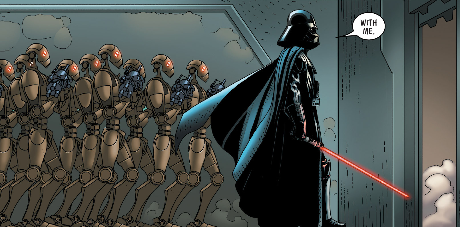 Two platoons of BX-series droid commandos were activated to serve as a private army for Darth Vader.