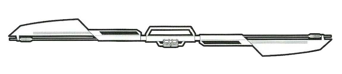 Double-bladed vibrosword appearance 