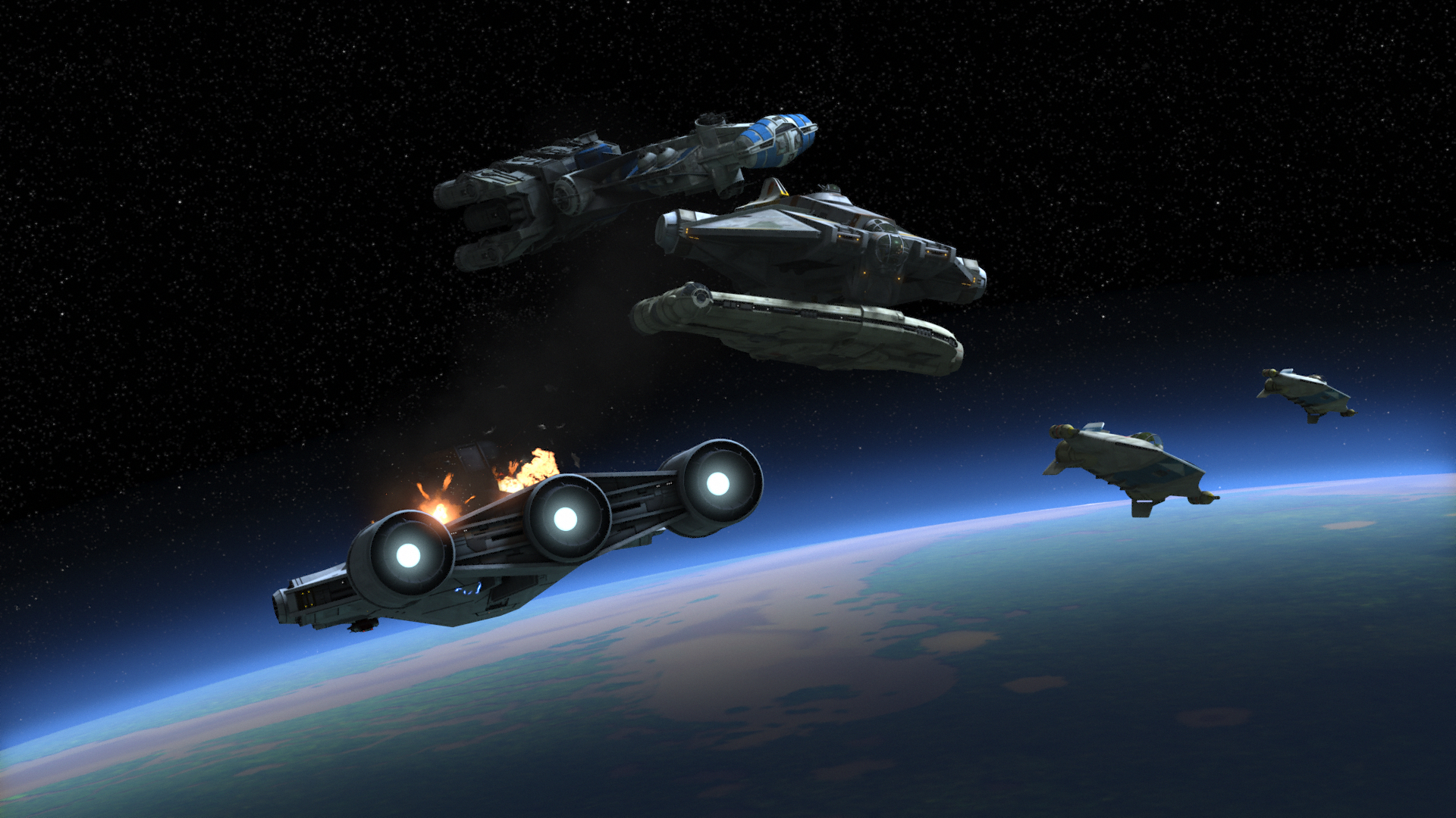 The Liberator helped Iron Squadron to escape from Mykapo