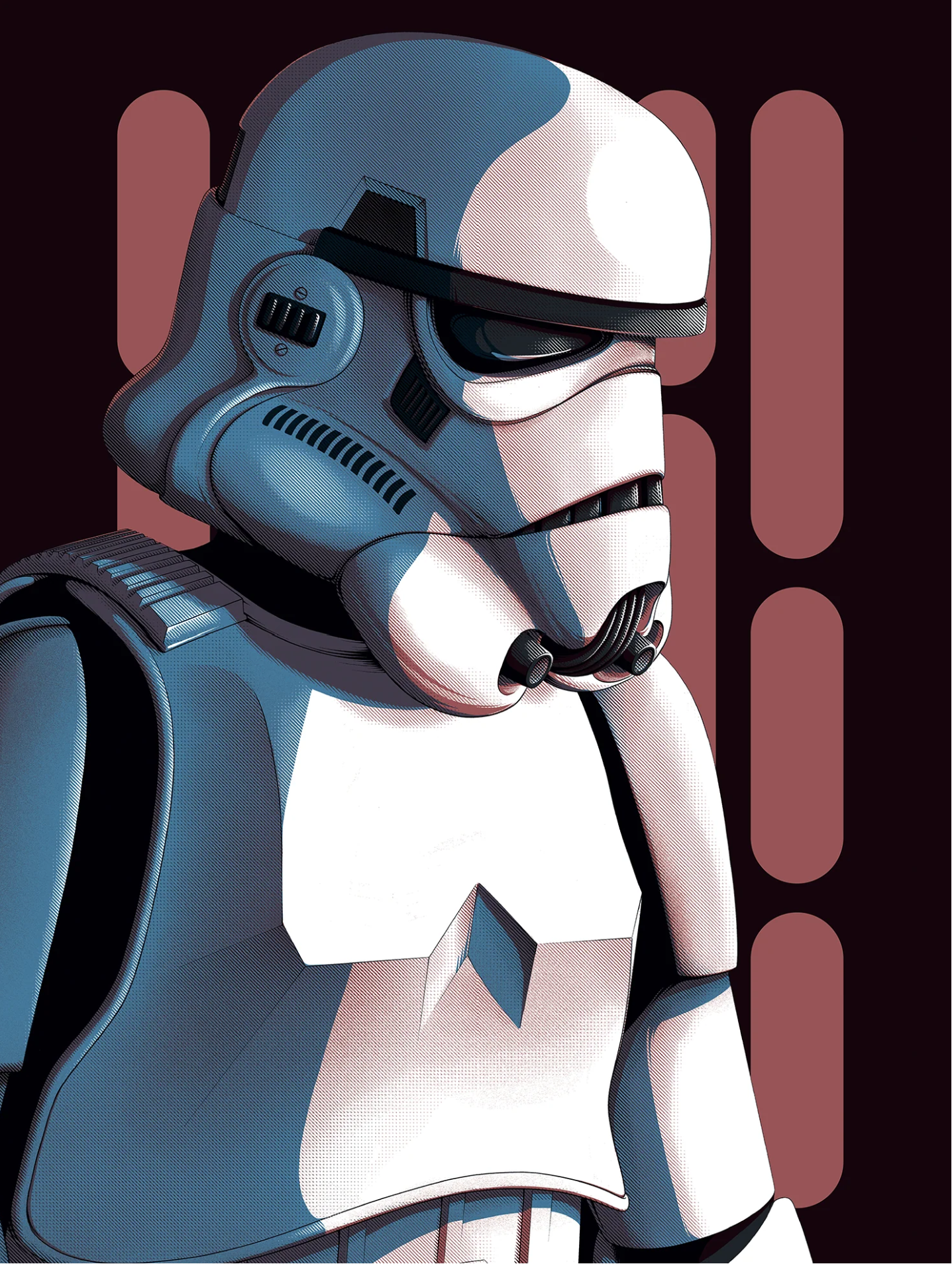 Stormtrooper armor (pictured) was produced under Thetis Quelton's watch as part of her plan to hamper Imperial expansion.