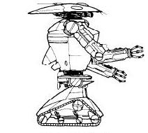 Alternate interpretation of the MN-2E as a treaded droid.