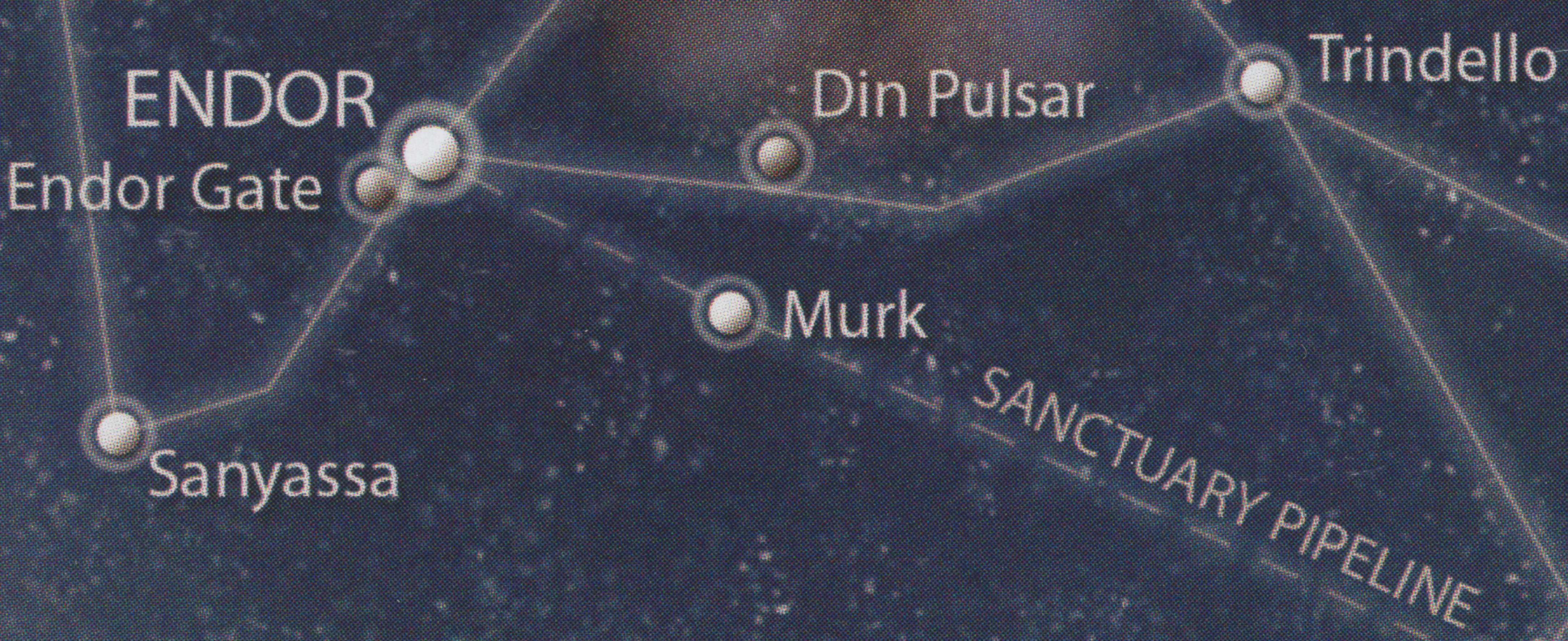 Murk became notable among red dwarf stars due to its strategic location on the Sanctuary Pipeline.